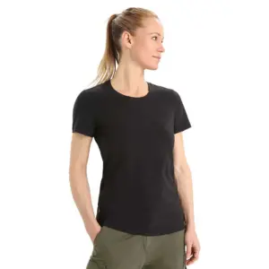 Icebreaker Central Classic T-shirt Met Korte Mouwen Zwart
