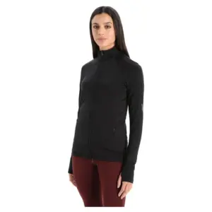 Icebreaker Zone Knit Zip Sweatshirt Zwart