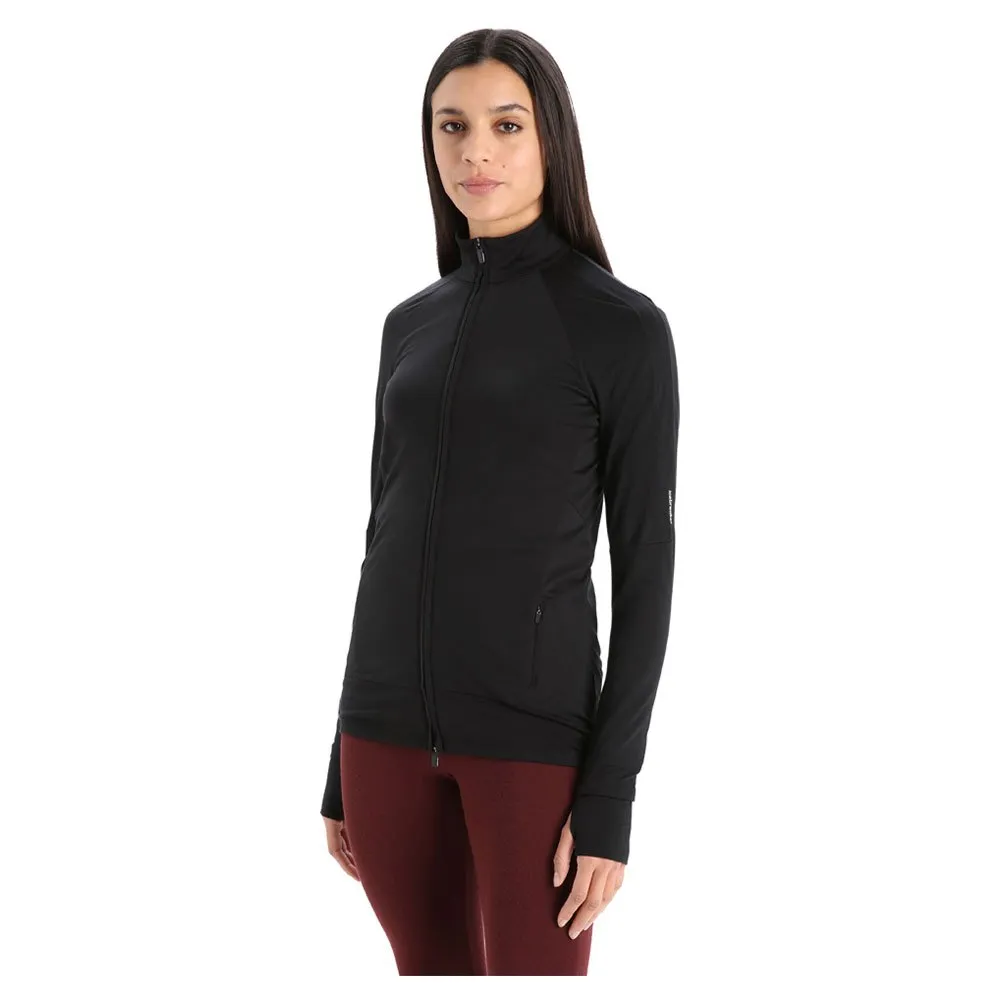Icebreaker Zone Knit Zip Sweatshirt Zwart