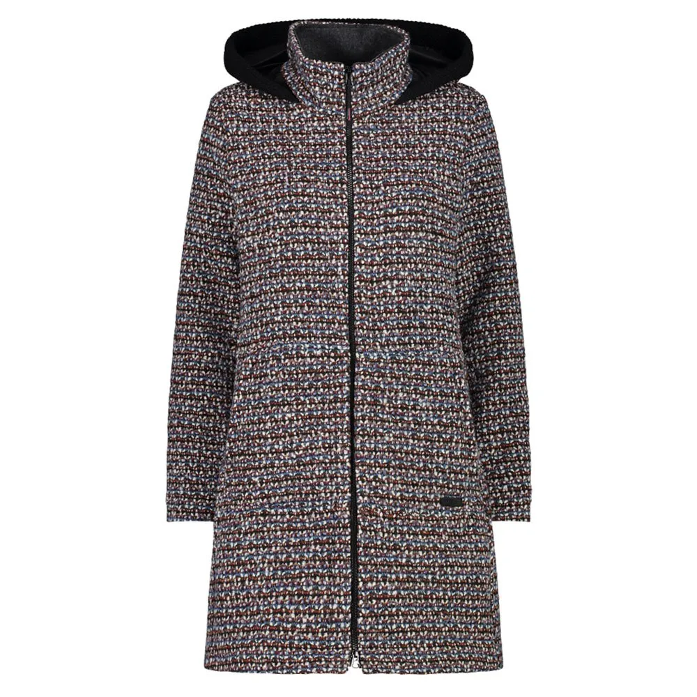 Cmp Coat Fix Hood 32m1636 Jas Zwart