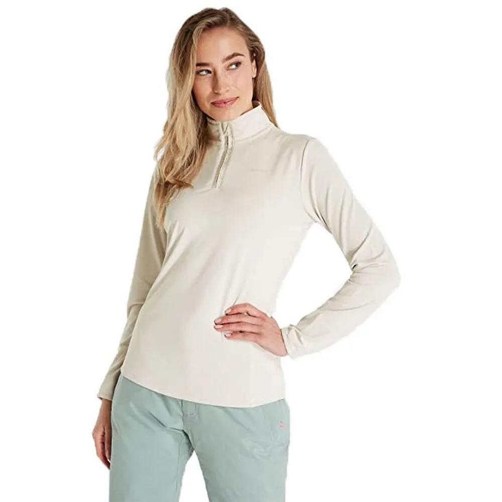 Protest Fabriz Fleece Met Halve Rits Kitoffwhite
