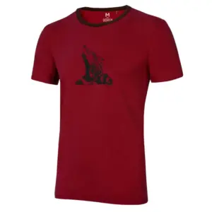 Ocun Classic Organic Airwolf T-shirt Met Korte Mouwen Wine Syrah