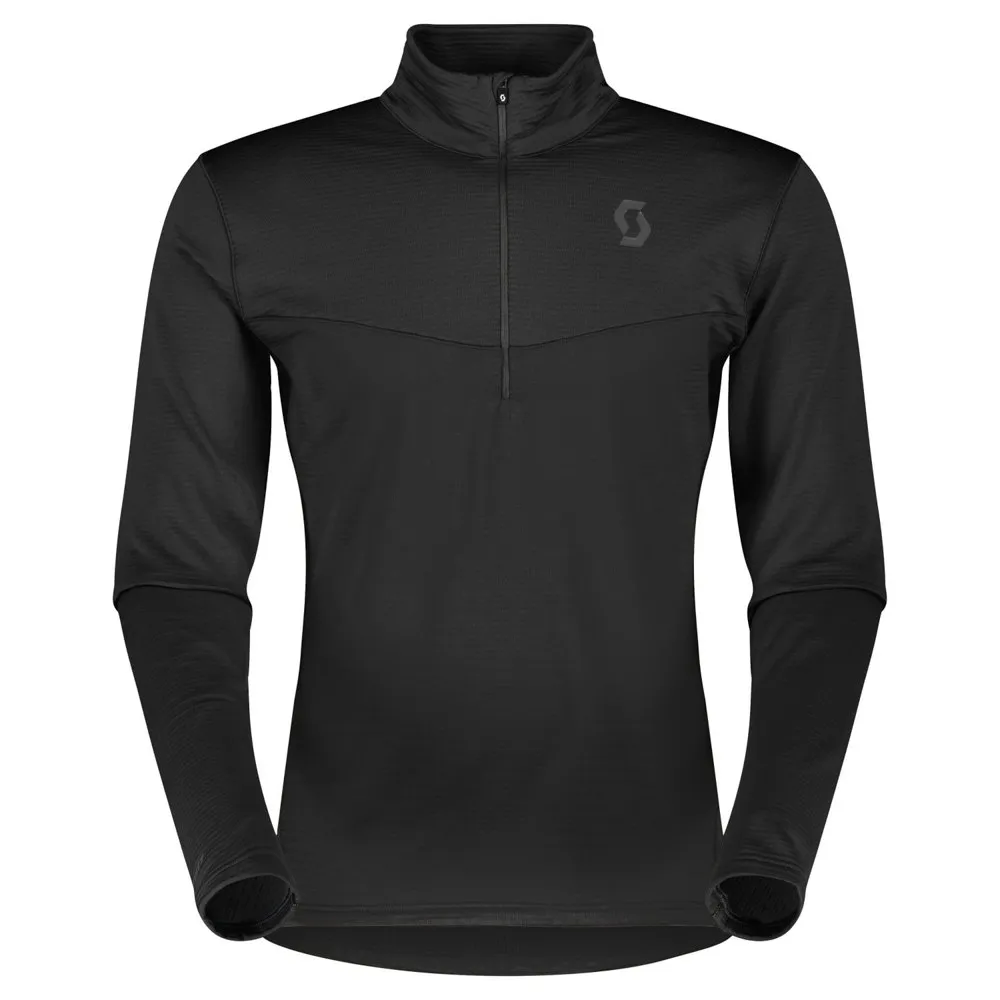 Scott Defined Light Fleece Met Halve Rits Zwart