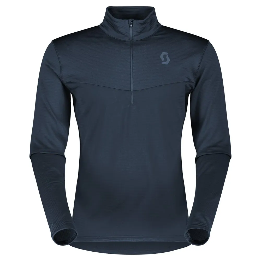 Scott Defined Light Fleece Met Halve Rits Blauw