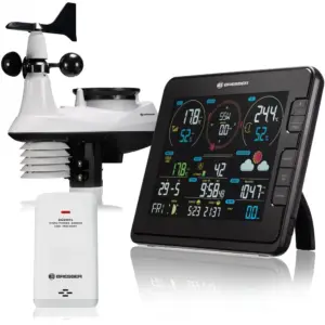 Bresser 7in1 Wifi With Light Intensity And Uv Measurement Function Wsx3001 Cm3lc2 Weerstations Zwart