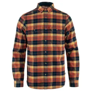 Fjällräven Singi Heavy Flannel Overhemd Met Lange Mouwen Marineblauw
