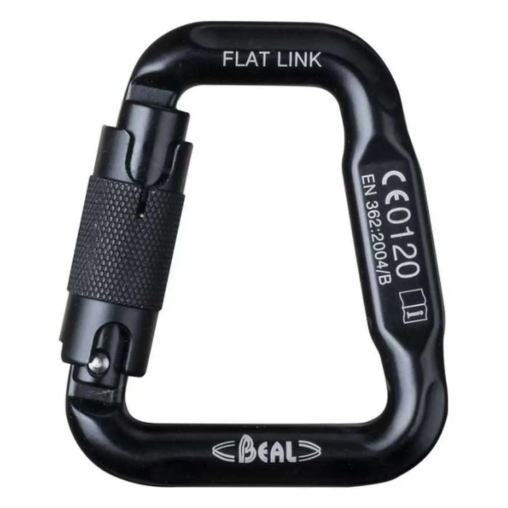 Beal Flat Link Karabijnhaak Zwart
