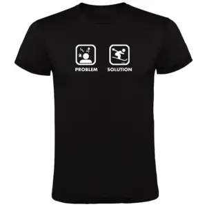 Kruskis Problem Solution Ski T-shirt Met Korte Mouwen Zwart