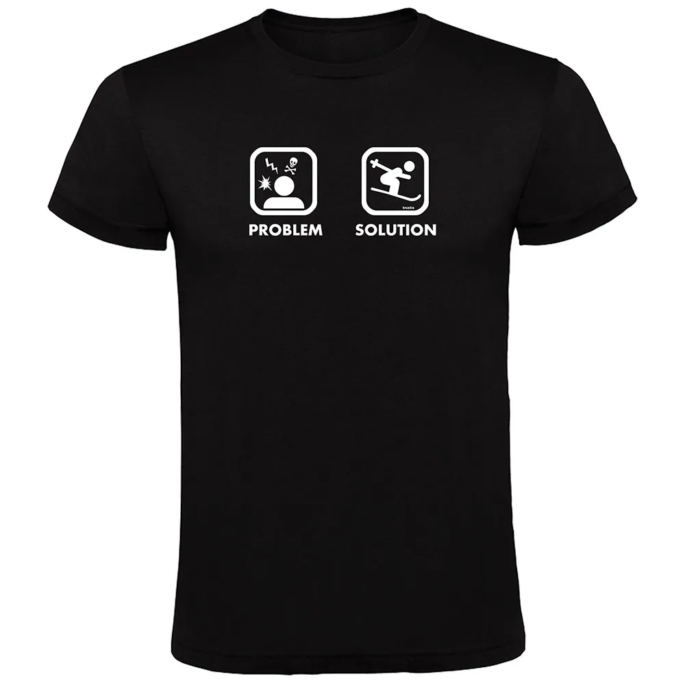 Kruskis Problem Solution Ski T-shirt Met Korte Mouwen Zwart