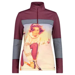 Cmp 30l0396 Fleece Met Halve Rits Plum