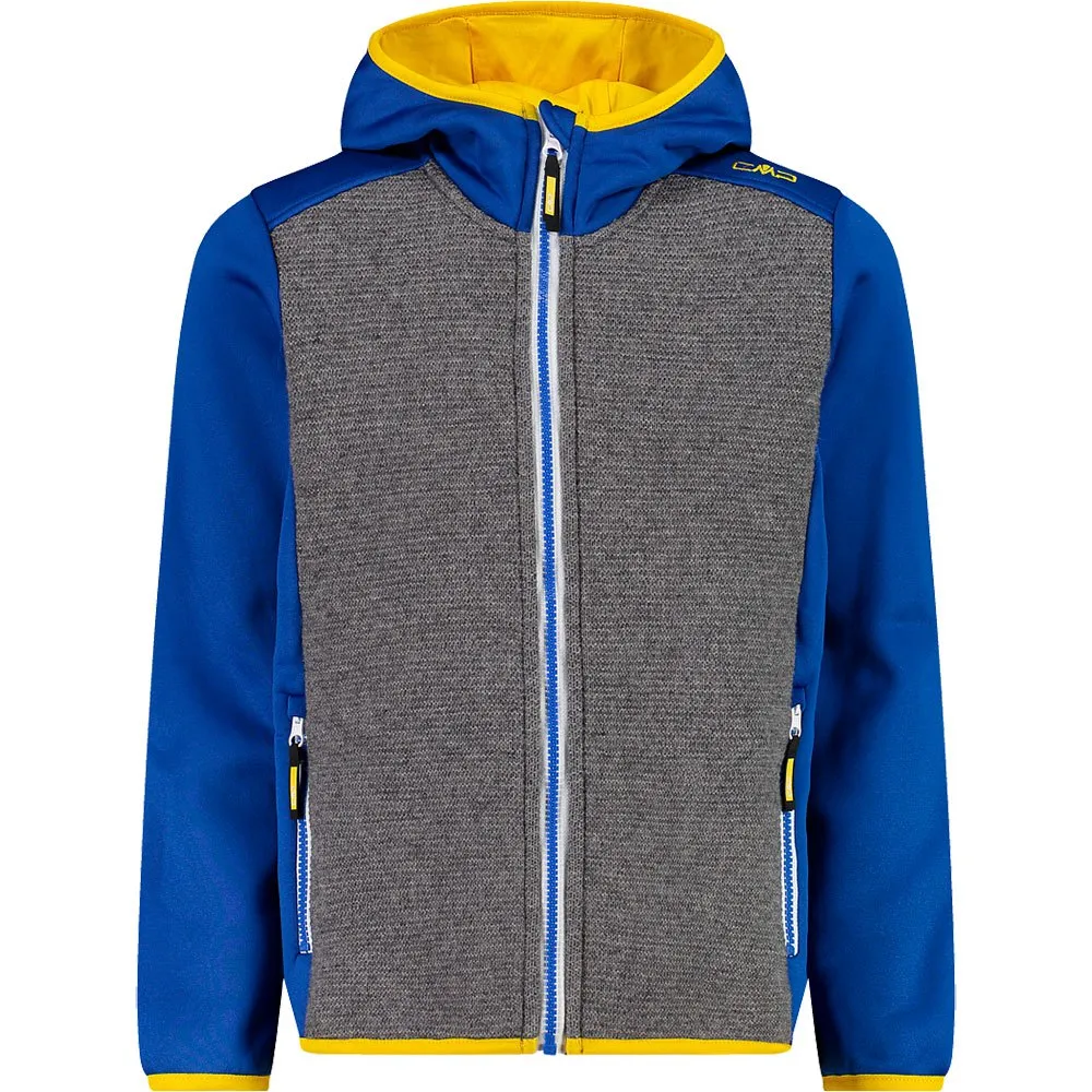 Cmp Fix Hood 30m2104 Softshelljack Geel