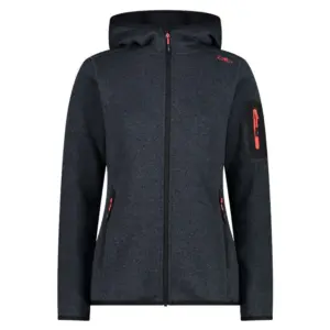 Cmp 3h19826 Fleece Met Kap Titanium / Campari