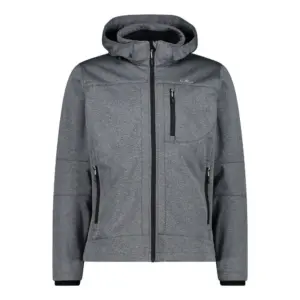 Cmp Zip Hood 3a01787n-m Softshelljack Zwart