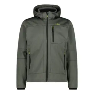 Cmp Zip Hood 3a01787n-m Softshelljack Kaki Melange