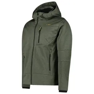Cmp Zip Hood 3a01787n-m Softshelljack Groen