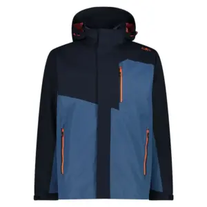 Cmp Zip Hood Detachable Inner 31z1587d Afneembare Jas Blauw