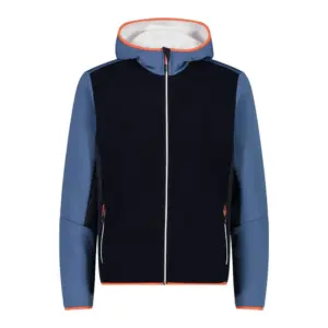 Cmp Fix Hood 32m2257 Fleece Met Kap Bluestone