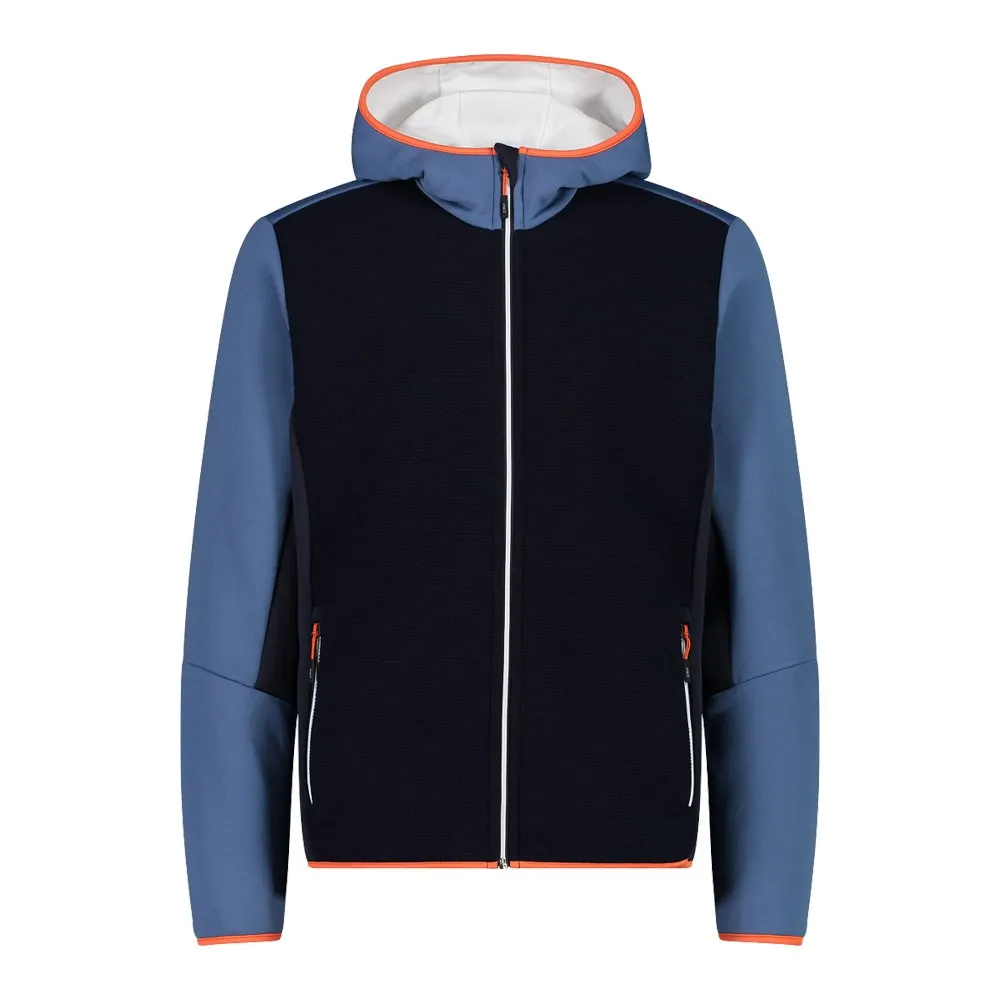 Cmp Fix Hood 32m2257 Fleece Met Kap Bluestone