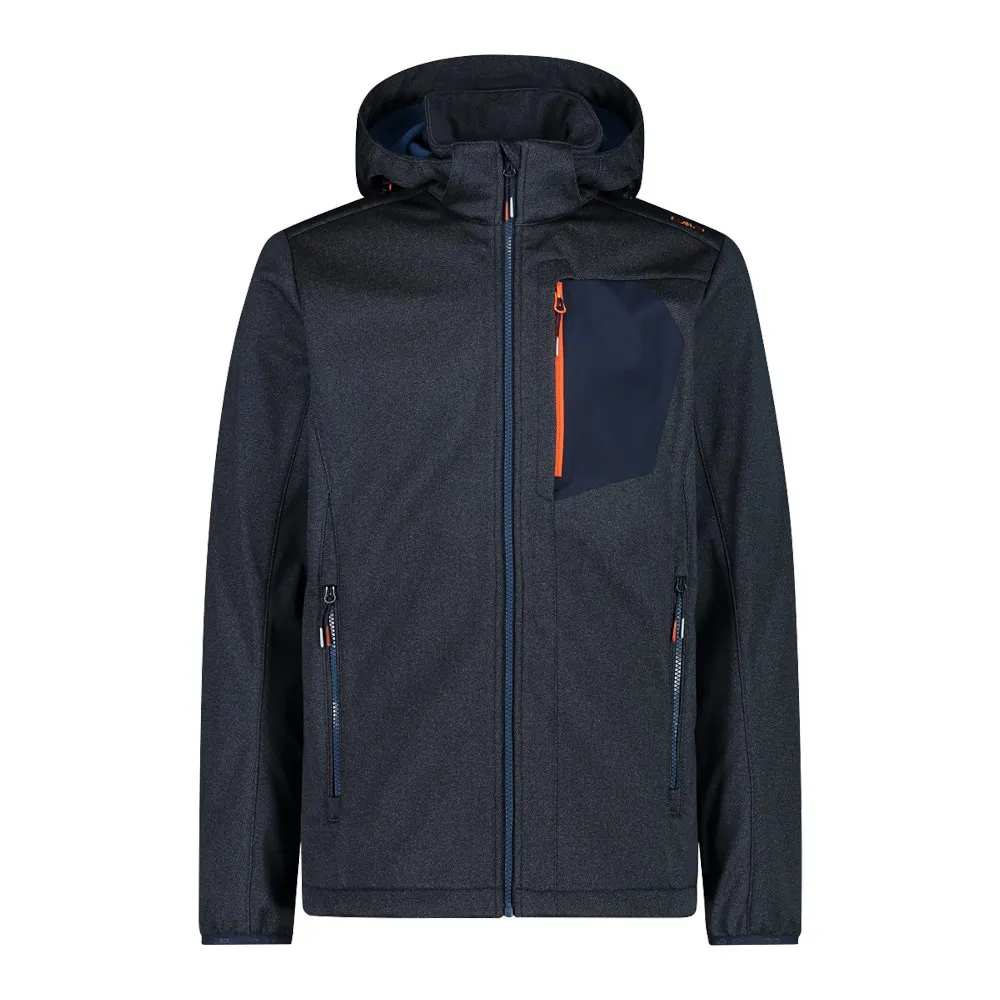 Cmp Zip Hood 32a1737 Softshelljack Blauw