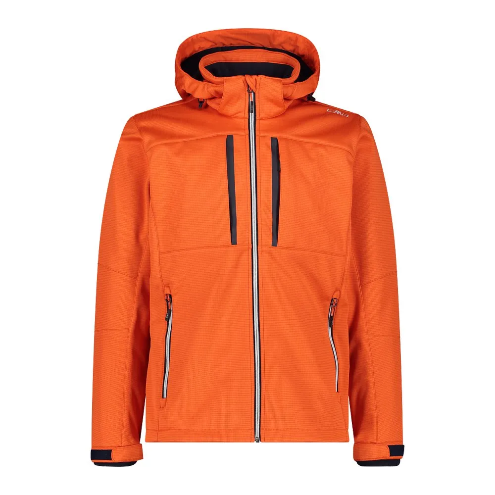 Cmp Zip Hood 32a1947 Softshelljack Oranje