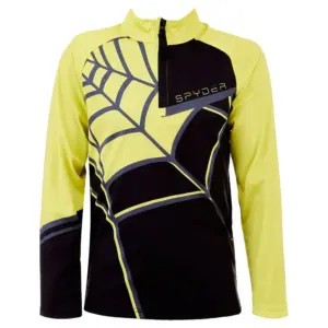 Spyder Web Sweatshirt Met Halve Rits Zwart