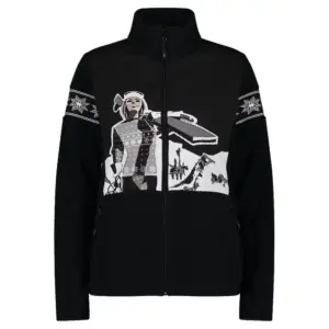 Cmp 31j1136 Fleece Met Volledige Rits Zwart