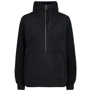 Cmp 32p3806 Sweatshirt Met Halve Rits Zwart