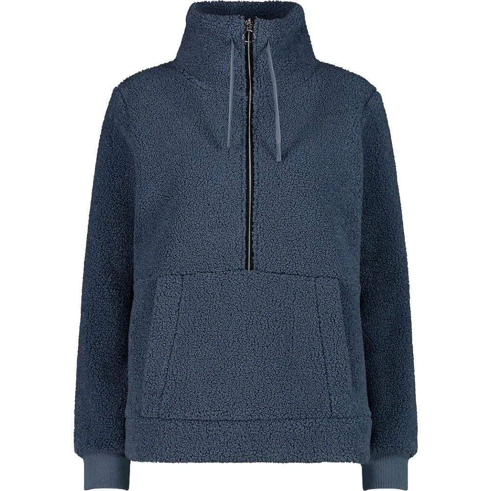 Cmp 32p3806 Sweatshirt Met Halve Rits Sky Stone