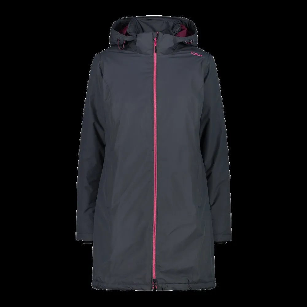 Cmp Coat Zip Hood 32z1406 Jas Titanium