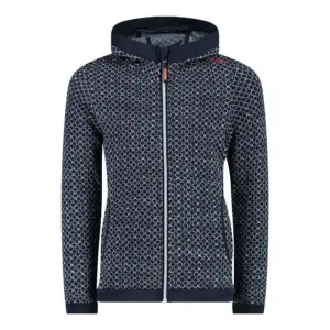 Cmp Fix Hood 32h1255 Fleece Met Kap Blauw