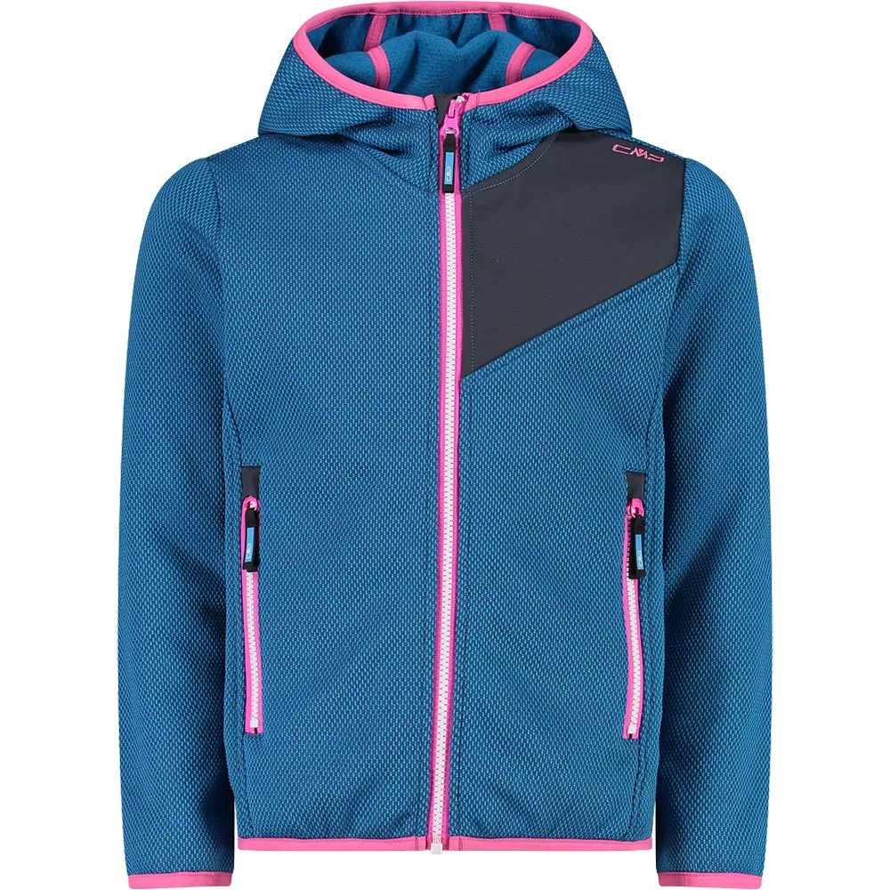 Cmp Fix Hood 32h1285 Fleece Turquoise