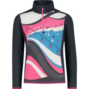 Cmp Sweat 31l0795 Fleece Met Halve Rits Paars