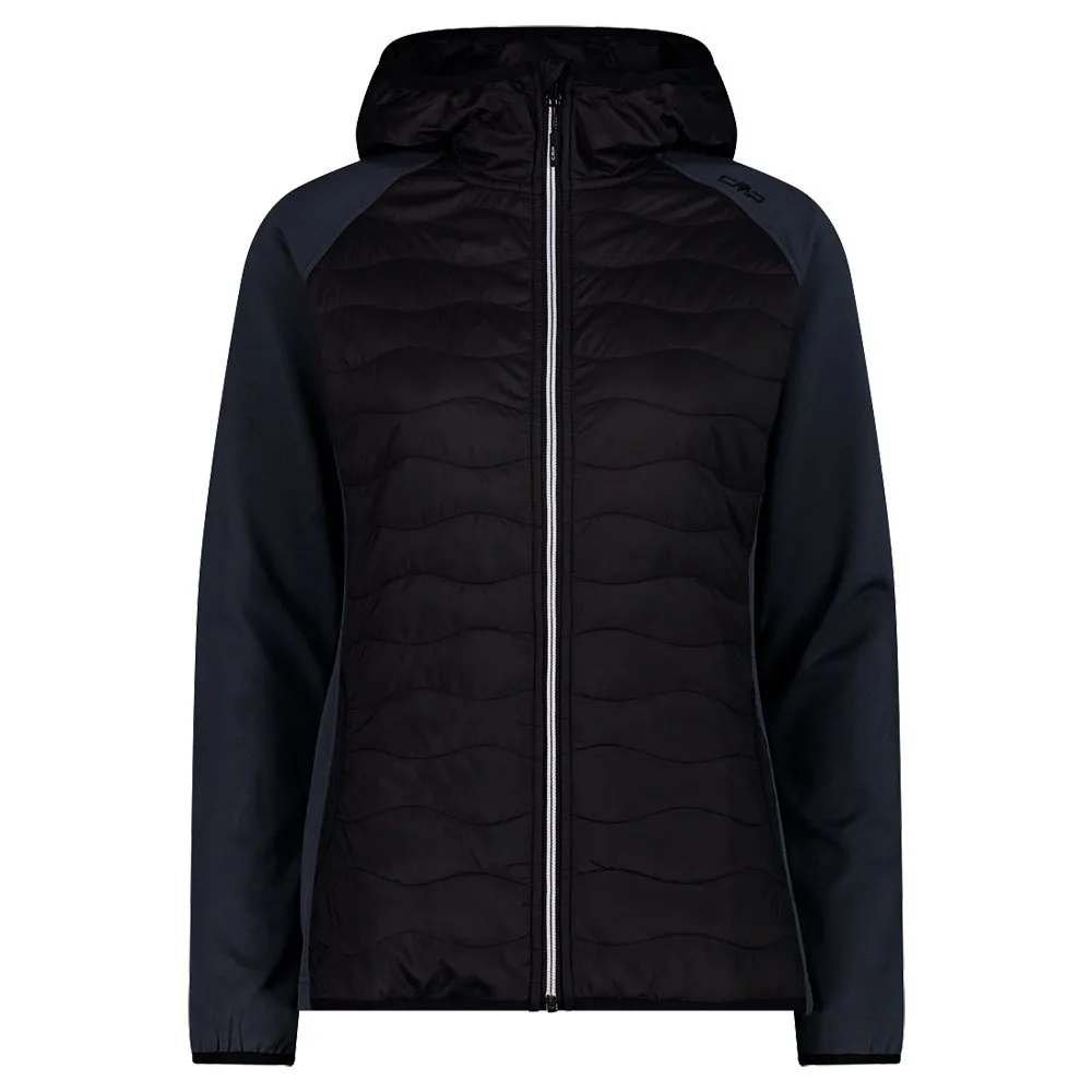 Cmp Hybrid Fix Hood 32e2136 Softshelljack Zwart
