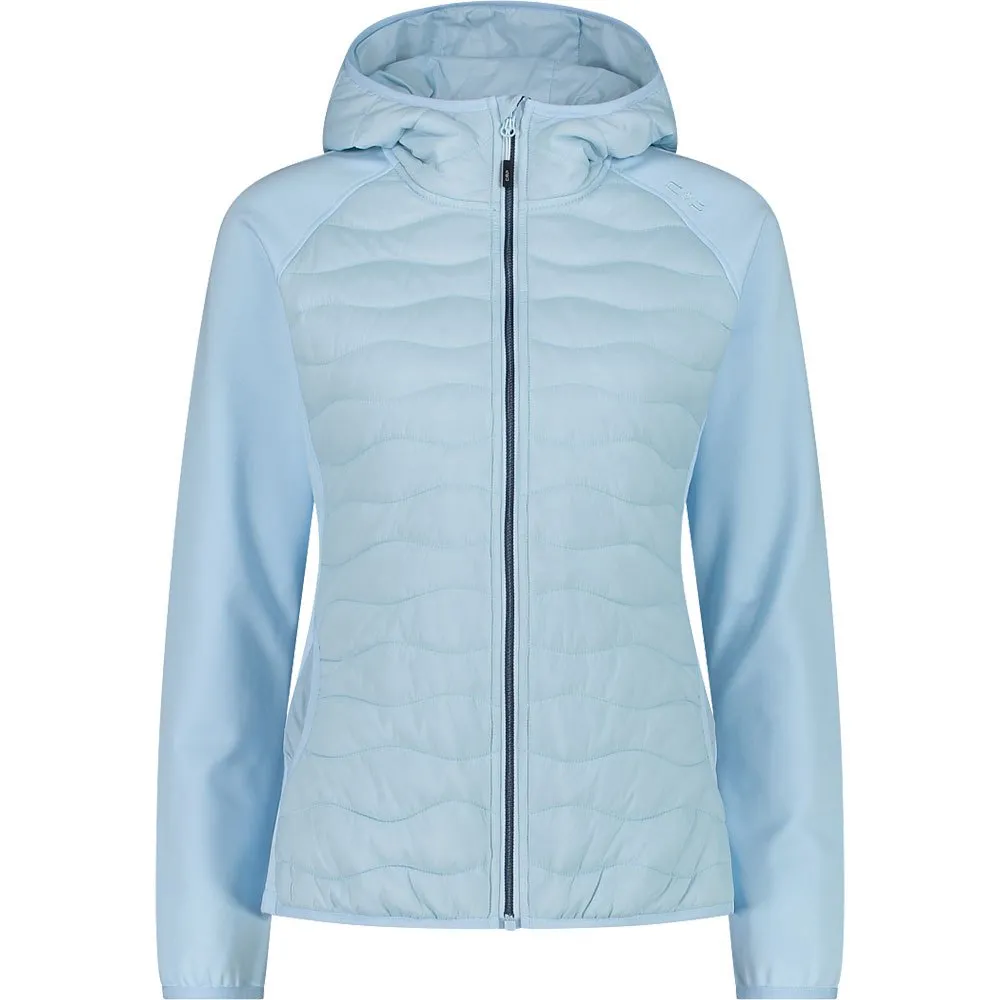 Cmp Hybrid Fix Hood 32e2136 Softshelljack Blauw