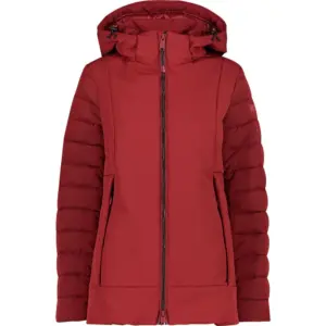 Cmp Long Zip Hood 32k1516 Softshelljack Rood