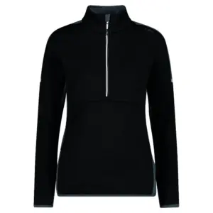Cmp Sweat 32e0346 Fleece Met Halve Rits Zwart