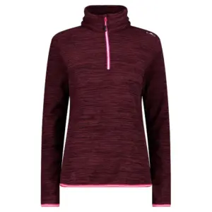 Cmp Sweat 32g0646 Fleece Met Halve Rits Prune Melange