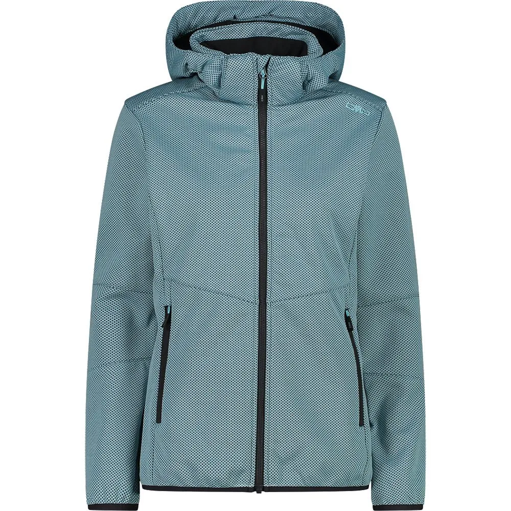 Cmp Zip Hood 32a1426 Softshelljack Blauw