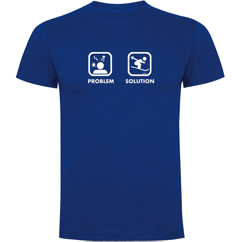 Kruskis Problem Solution Ski T-shirt Met Korte Mouwen Blauw