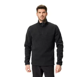 Vaude Rienza Iii Fleece Met Halve Rits Zwart