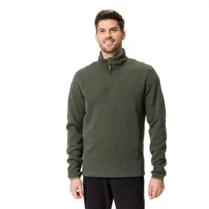 Vaude Rienza Iii Fleece Met Halve Rits Creme