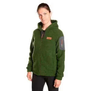Trangoworld Gower Fleece Met Kap Groen
