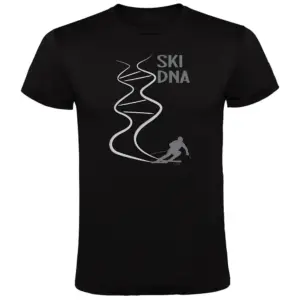 Kruskis Ski Dna T-shirt Met Korte Mouwen Zwart
