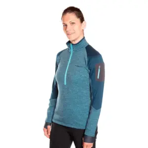 Trangoworld Bellagio Vd Fleece Met Halve Rits Blauw