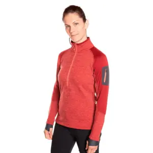 Trangoworld Bellagio Vd Fleece Met Halve Rits Koraal