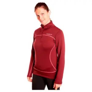 Trangoworld Bigge Fleece Met Halve Rits Garnet