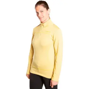 Trangoworld Bigge Fleece Met Halve Rits Geel