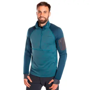 Trangoworld Chiasso Vd Fleece Met Halve Rits Blauw