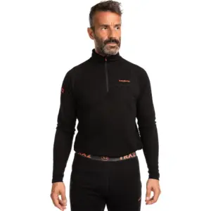 Trangoworld Interior Trx2 Wool Pro Vd Fleece Met Halve Rits Zwart