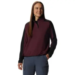 Mountain Hardwear Camplife Sweatshirt Met Halve Rits Rood